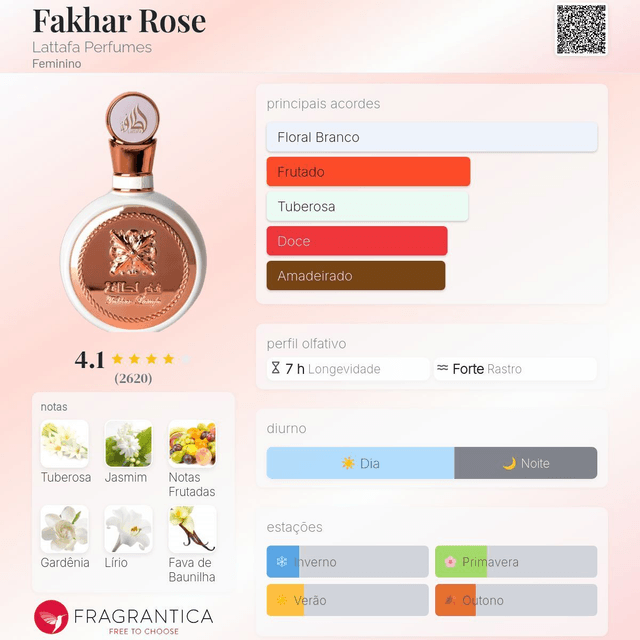 Lattafa Fakhar Rose - EDP 100ml (Feminino)