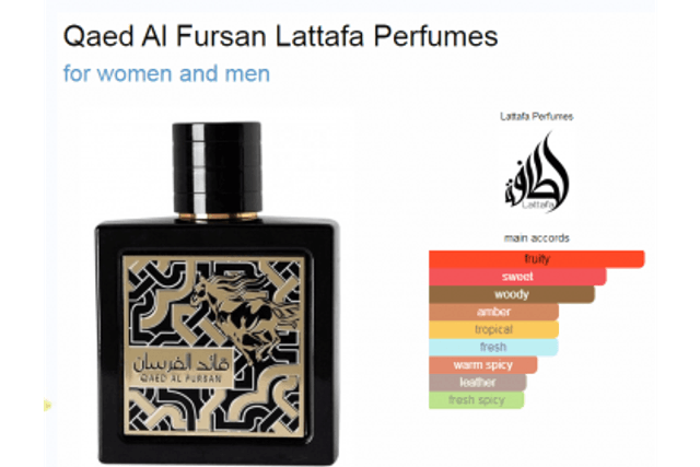 Lattafa Qaed Al Fursan - EDP 90ml (Compartilhável)